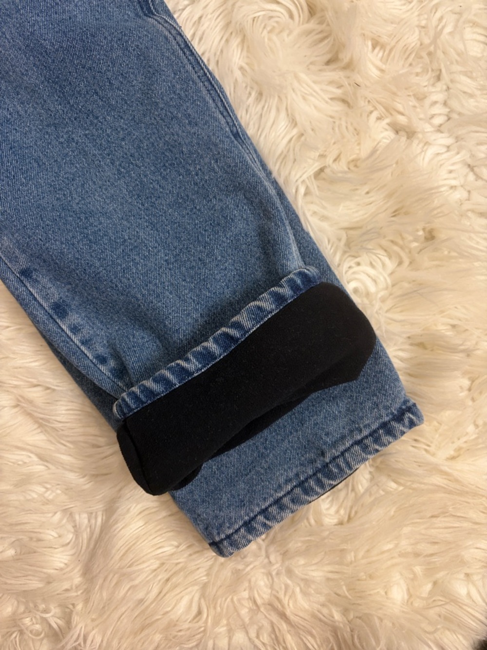 Woolrich vintage fleece lined high rise  jeans 10 - Picture 8 of 8